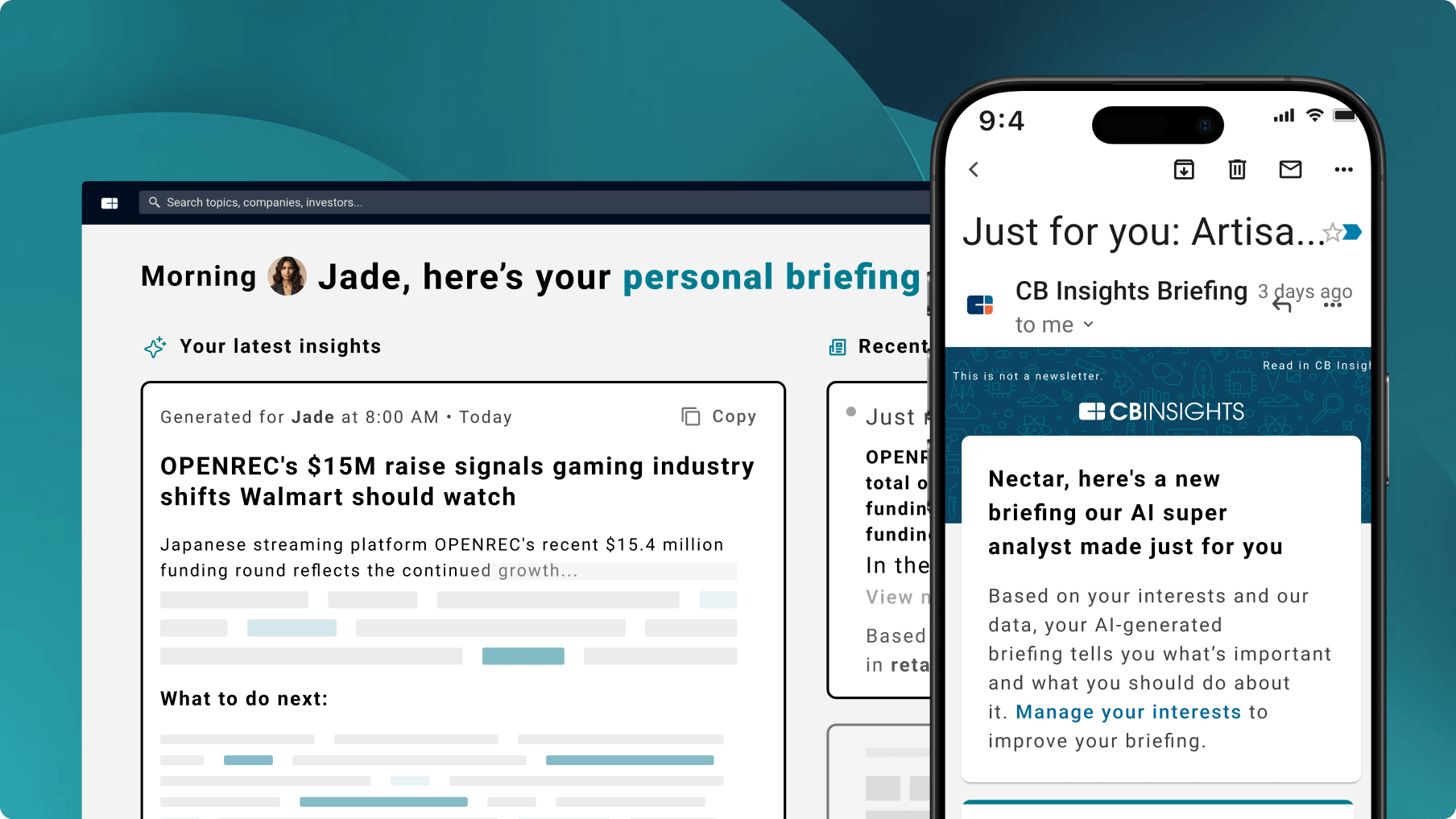 Delivers analysis to your inbox